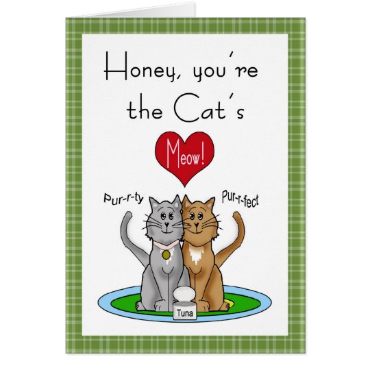 Cat's Meow Anniversary Card