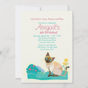 Cat's Meow Party Invitation