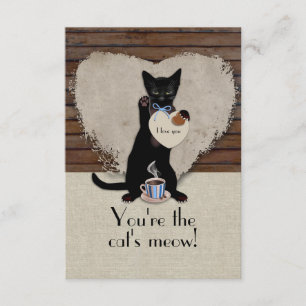 Cat's Meow Valentine Card