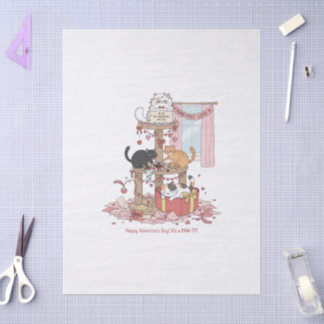  Cat's Meow Valentine's Day Tissue Paper
