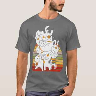 Cats Meowtain Cute Kitty Pile T-Shirt