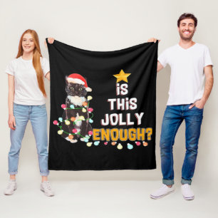 Cats Merry Chirstmas Fleece Blanket