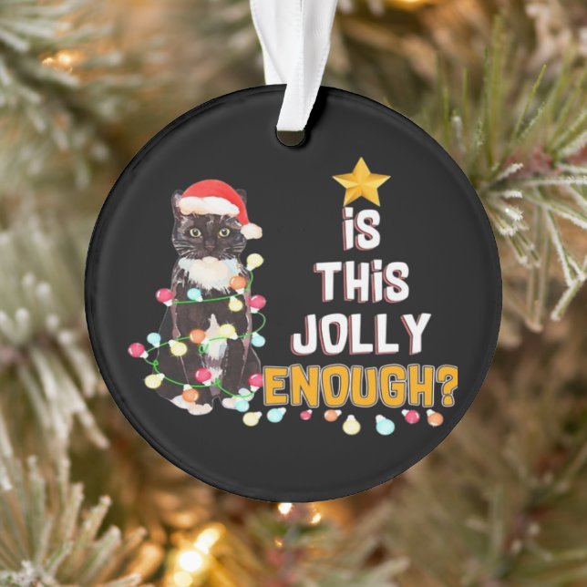 Cats Merry Chirstmas  Ornament (Tree)