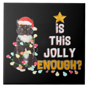 Cats Merry Chirstmas  Tile