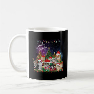 Cats Merry Christmas Light Coffee Mug
