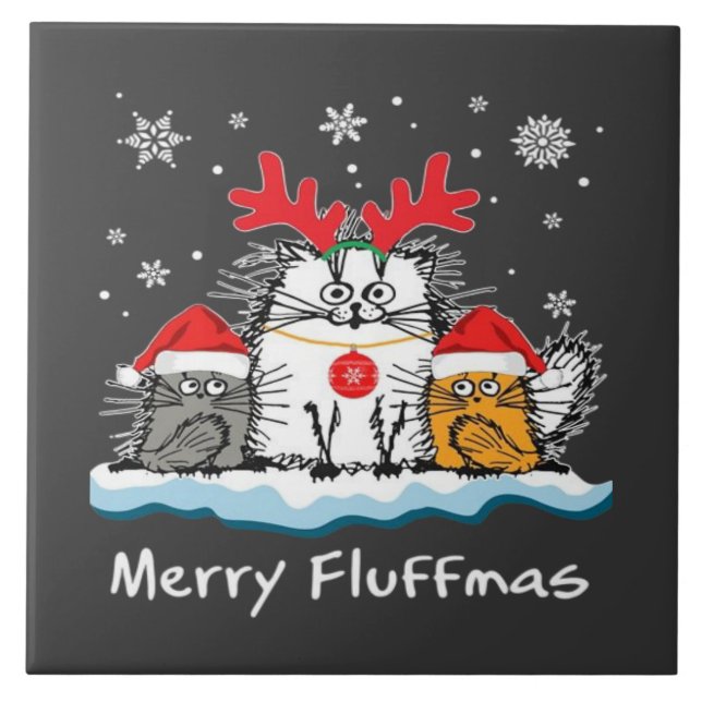 Cats Merry  Tile (Front)