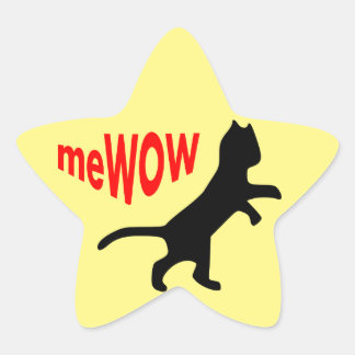 Cat's meWOW Star Great Job Sticker