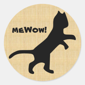 Cat's meWOW Wood Customisable Great Job Sticker