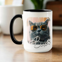 Cat's Modern Simple Cool Grunge Name and Photo