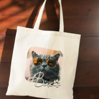 Cat's Modern Simple Cool Grunge Name and Photo