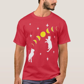 Cats Moon Phases Stars T-Shirt