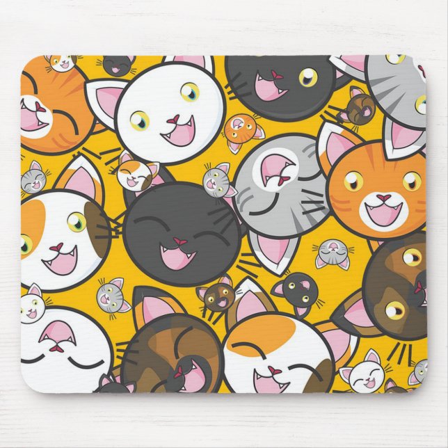 Cats Mouse Mat (Front)