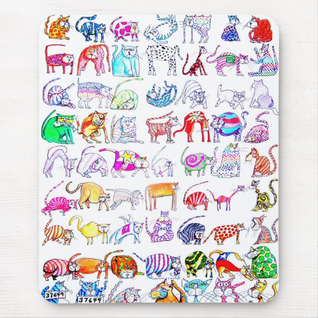 Cats Mouse Mat (Front)