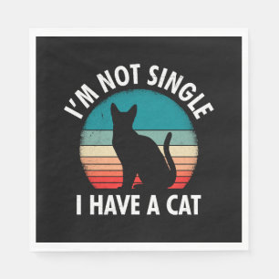 Cats mum I am not Single Women Napkin