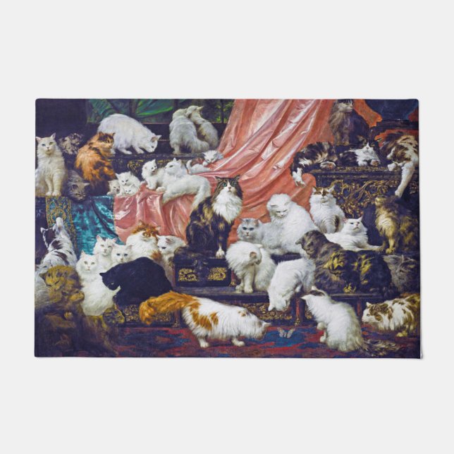 Cats (My Wife's Lovers), Carl Kahler Doormat (Front)