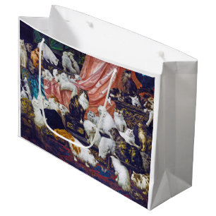 Cats (My Wife's Lovers), Carl Kahler Large Gift Bag