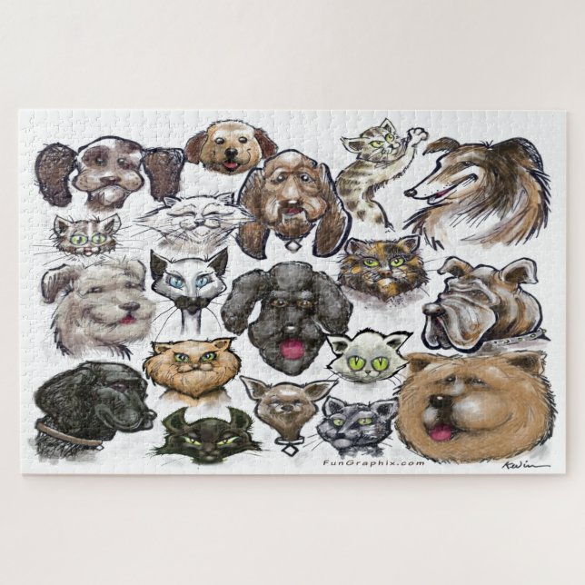 Cats n Dogs Jigsaw Puzzle (Horizontal)