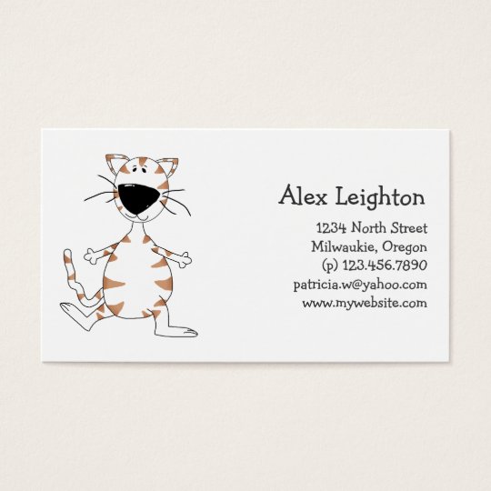 Cats 'n' Dogs · White Cat Business Card