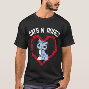 CATS N' ROSES Funny Cat T-Shirts