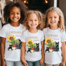 Cats n Veggies Farmhand Kids Personalised