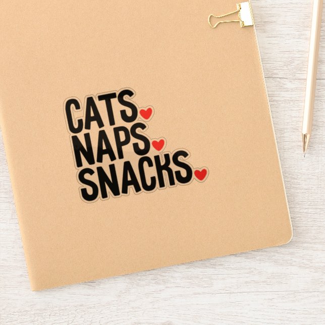 Cats Naps Snacks - Cat lovers  (Notebook)