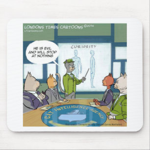 Cats Natural Enemy Funny Mouse Mat