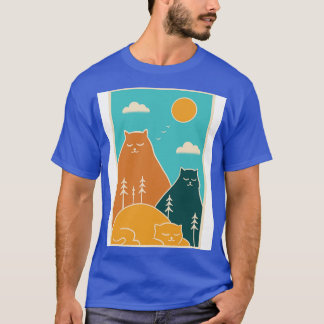 Cats nature mountains T-Shirt