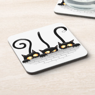 Cats Naughty, Playful and Funny Characters Coaster