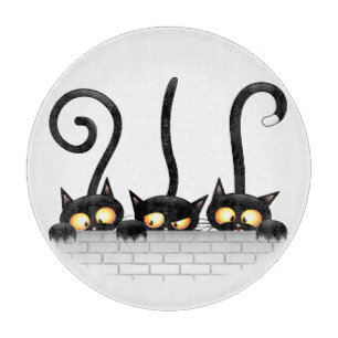 Cats Naughty, Playful and Funny Characters Cutting Board