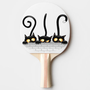 Cats Naughty, Playful and Funny Characters Ping Pong Paddle
