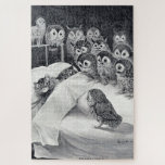 Cats Nightmare Owl Bird, Louis Wain Jigsaw Puzzle<br><div class="desc">Louis Wain (5 August 1860 – 4 July 1939) was an English artiste known for his drawings,  which consistently featured anthropomorphised large-eyed cats and kittens. In his later years he may have suffered from schizophrenia (although this claim is disputed),  which,  according to some psychiatrists,  can be seen in his works. Quote:Wikipedia</div>