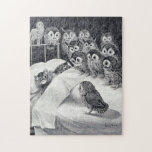 Cats Nightmare Owl Bird, Louis Wain Jigsaw Puzzle<br><div class="desc">Louis Wain (5 August 1860 – 4 July 1939) was an English artiste known for his drawings,  which consistently featured anthropomorphised large-eyed cats and kittens. In his later years he may have suffered from schizophrenia (although this claim is disputed),  which,  according to some psychiatrists,  can be seen in his works. Quote:Wikipedia</div>