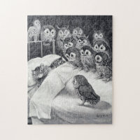 Cats Nightmare Owl Bird, Louis Wain