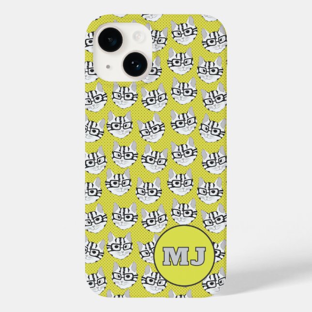 Cats of Cadstudios 2.0 - Yellow iPhone / iPad case (Back)