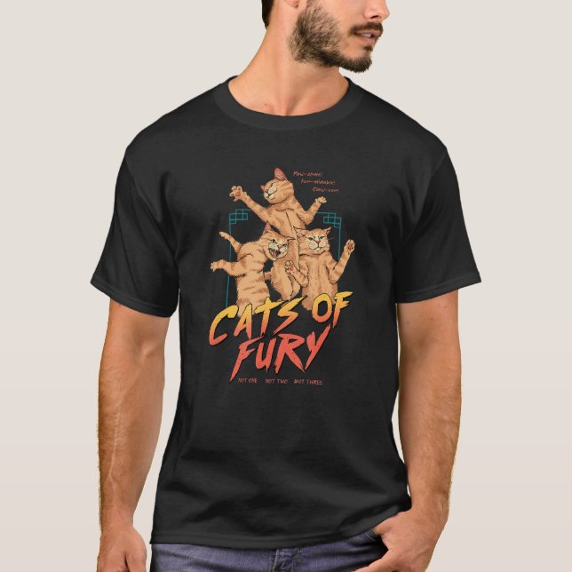 Cats Of Fury  T-Shirt (Front)