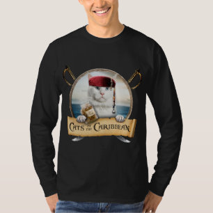 Cats of the Caribbean - Cute White Cat for Christm T-Shirt