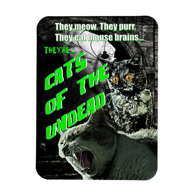 Cats of the Undead Magnet (Vertical)