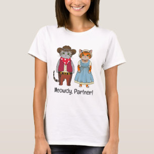Cats of the wild west, historic western T-Shirt