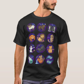 Cats Of The Zodiac  T-Shirt