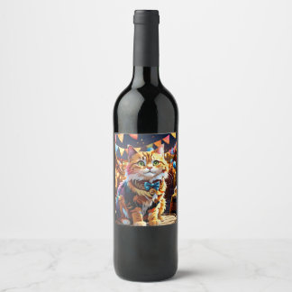 Cats Oktoberfest Wine Label