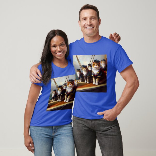 Cats On a Ship T-Shirt (Unisex)