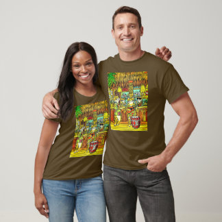 Cats on an Island Vacation in a Tiki Bar T-Shirt