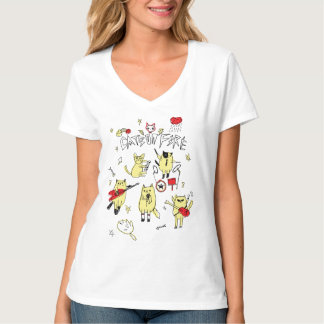 CATS ON FIRE Band T-shirt
