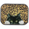 Cats on Leopard Print Background