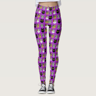 Cats on Purple Leggings