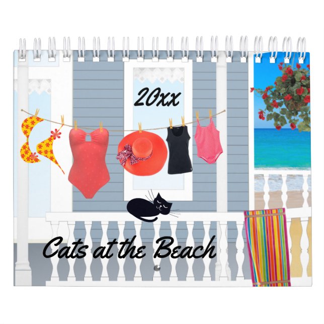 Cats on the Beach Calendar (Cover)