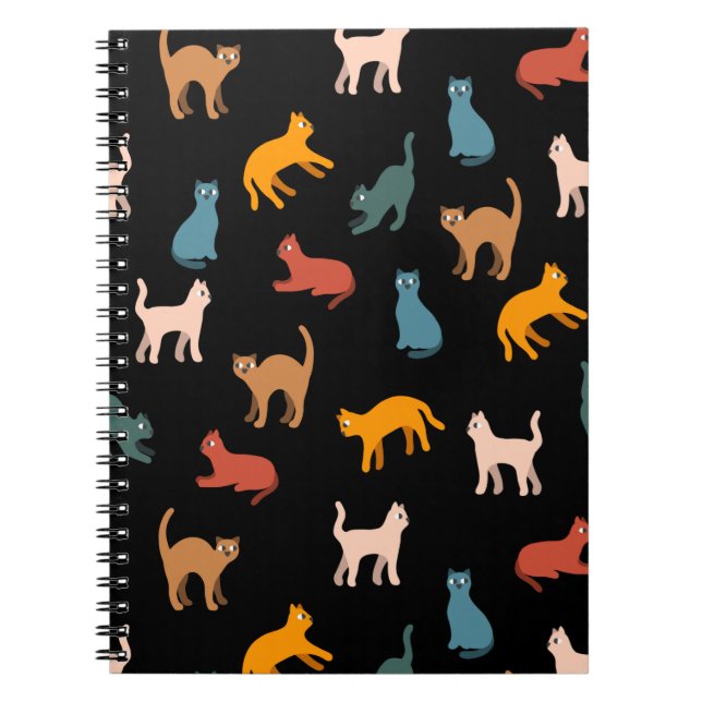 Cats on the black notebook (Front)