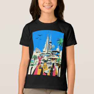 Cats on Vacation Visit the Future Tri-Blend Shirt