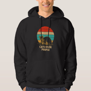 Cats Over People Introvert Cat   Antisocial Kitten Hoodie