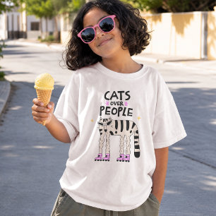 Cats Over People – Roller Skating Cat T-Shirt